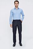 Lacivert Gabardin Yan Cepli Comfort Fit Rahat Kesim Basic Pantolon 1003220005