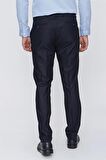 Gabardin Yan Cepli Slim Fit Dar Kesim Basic Pantolon 1003220013 Lacivert