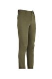 Örme Slim Fit Dar Kesim Klasik Pantolon 1003220163 Koyu Haki