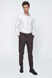 Kadife Comfort Fit Rahat Kesim Klasik Pantolon 1003225151 Koyu Antrasit