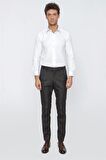 Likralı Slim Fit Dar Kesim Klasik Pantolon 1003225170 Koyu Kahverengi