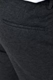 Örme Yan Cepli Beli Lastikli Slim Fit Dar Kesim Casual Pantolon 1003225174 Koyu Antrasit