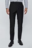 Gabardin Yan Cep Slim Fit Dar Kesim Basic Pantolon 1003230013 Siyah