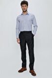 Gabardin Yan Cep Slim Fit Dar Kesim Basic Pantolon 1003230013 Lacivert
