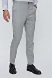 Yan Cep Slim Fit Dar Kesim Klasik Pantolon 1003230151 Gri
