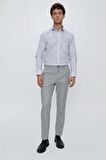 Yan Cep Slim Fit Dar Kesim Klasik Pantolon 1003230151 Gri