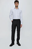 Siyah Gabardin Yan Cepli Comfort Fit Rahat Kesim Basic Pantolon 1003235005