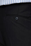 Siyah Gabardin Yan Cepli Comfort Fit Rahat Kesim Basic Pantolon 1003235005