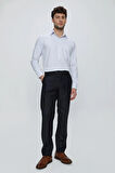 Lacivert Gabardin Yan Cepli Comfort Fit Rahat Kesim Basic Pantolon 1003235005