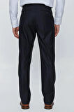 Lacivert Gabardin Yan Cepli Comfort Fit Rahat Kesim Basic Pantolon 1003235005