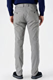 Gri Yan Cepli Slim Fit Dar Kesim Casual Pantolon 1003240151
