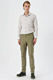 Koyu Haki Yan Cepli Slim Fit Dar Kesim Casual Pantolon 1003240151