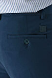 Koyu Lacivert Armürlü Likralı Yan Cep Comfort Fit Rahat Kesim Casual Pantolon 1003240158