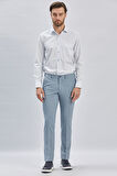 Mavi Düz Gofreli Esnek Yan Cep Slim Fit Casual Pantolon 1003240162