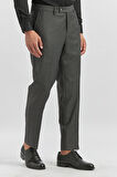 Koyu Antrasit Kendinden Desenli Bez Ayağı Comfort Fit Classic Pantolon 1003240163