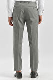 Füme Kendinden Desenli Bez Ayağı Slim Fit Classic Pantolon 1003240165