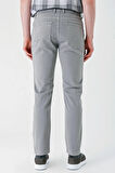 Gri Gabardin Pamuklu 5 Cep Slim Fit Dar Kesim Casual Pantolon 1003240318