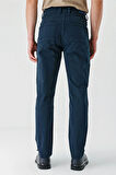 Koyu Lacivert Gabardin Pamuklu 5 Cep Slim Fit Dar Kesim Casual Pantolon 1003240318