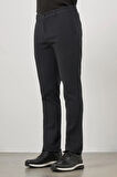 Koyu Lacivert Düz Gabardin Slim Fit Casual Pantolon 1003245108