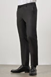 Siyah Düz Bez Ayağı Slim Fit Classic Pantolon 1003245152