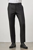 Siyah Düz Bez Ayağı Slim Fit Classic Pantolon 1003245152