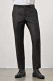 Siyah Düz Bez Ayağı Slim Fit Classic Pantolon 1003245152