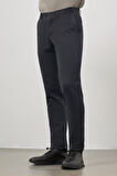Siyah Düz Gabardin Comfort Fit Casual Pantolon 1003245153