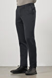 Siyah Düz Gabardin Comfort Fit Casual Pantolon 1003245153