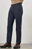 Koyu Lacivert Düz Gabardin Comfort Fit Büyük Beden Casual Pantolon 1003245154