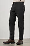 Koyu Antrasit Düz Gabardin Comfort Fit Casual Pantolon 1003245155
