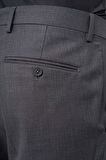 Füme Düz Gabardin Comfort Fit Classic Pantolon 1003245157