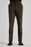 Koyu Haki Pamuklu Yandan Cepli Comfort Fit Kadife Pantolon 1003245160
