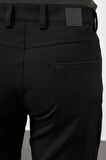 Siyah Düz Gabardin Esnek 5 Cep Slim Fit Casual Pantolon 1003245161