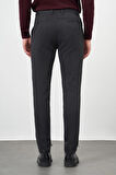Siyah Düz Gabardin Pamuklu Yan Cep Slim Fit Casual Pantolon 1003245162