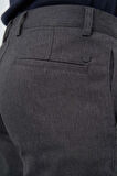 Koyu Antrasit Düz Gabardin Pamuklu Yan Cep Slim Fit Casual Pantolon 1003245162