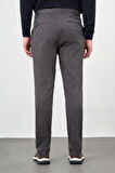 Koyu Antrasit Düz Armürlü Pamuklu Yan Cep Comfort Fit Casual Pantolon 1003245164