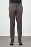 Koyu Haki Düz Armürlü Pamuklu Yan Cep Comfort Fit Casual Pantolon 1003245164