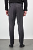 Siyah Kendinden Desenli Bez Ayağı Yan Cep Comfort Fit Classic Pantolon 1003245166