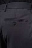 Siyah Kendinden Desenli Bez Ayağı Yan Cep Comfort Fit Classic Pantolon 1003245166
