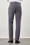 Füme Kendinden Desenli Bez Ayağı Pamuklu Yan Cep Slim Fit Casual Pantolon 1003245168