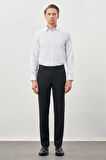 Siyah Düz Gabardin Esnek Yan Cep Slim Fit Classic Pantolon 1003245209_001