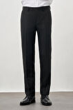 Siyah Düz Gabardin Esnek Yan Cep Slim Fit Classic Pantolon 1003245209_001