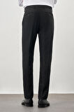 Siyah Düz Gabardin Esnek Yan Cep Slim Fit Classic Pantolon 1003245209_001