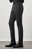 Koyu Antrasit Düz Gabardin Esnek Yan Cep Slim Fit Classic Pantolon 1003245209_070