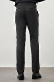 Koyu Antrasit Düz Gabardin Esnek Yan Cep Slim Fit Classic Pantolon 1003245209_070