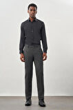 Antrasit Düz Gabardin Esnek Yan Cep Slim Fit Classic Pantolon 1003245209_071