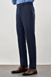 Lacivert Düz Gabardin Esnek Yan Cep Slim Fit Classic Pantolon 1003245209_201