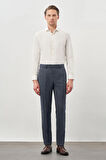 Lacivert Düz Gabardin Esnek Yan Cep Slim Fit Classic Pantolon 1003245209_204