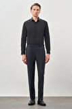 Lacivert Düz Gabardin Esnek Yan Cep Slim Fit Classic Pantolon 1003245209_219