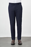 Lacivert Düz Gabardin Esnek Yan Cep Slim Fit Classic Pantolon 1003245313_202
